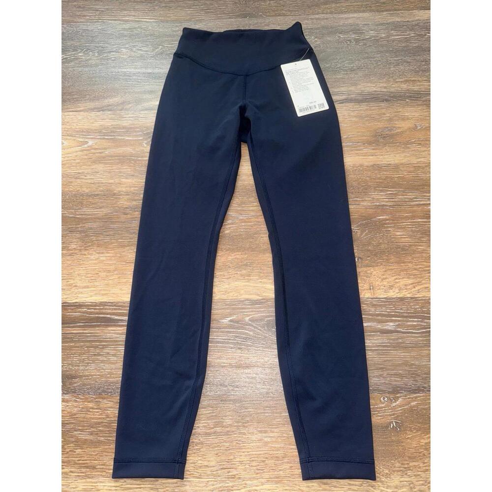 Lululemon Wunder Under SmoothCover High Rise 25” True Navy Size 4 NWT - Picture 3 of 7